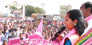 MP Kavitha campaigns hard for TRS win in Jagityal segment