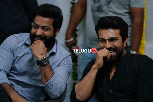 RRR : NTR and Charan rehearsing for martial arts