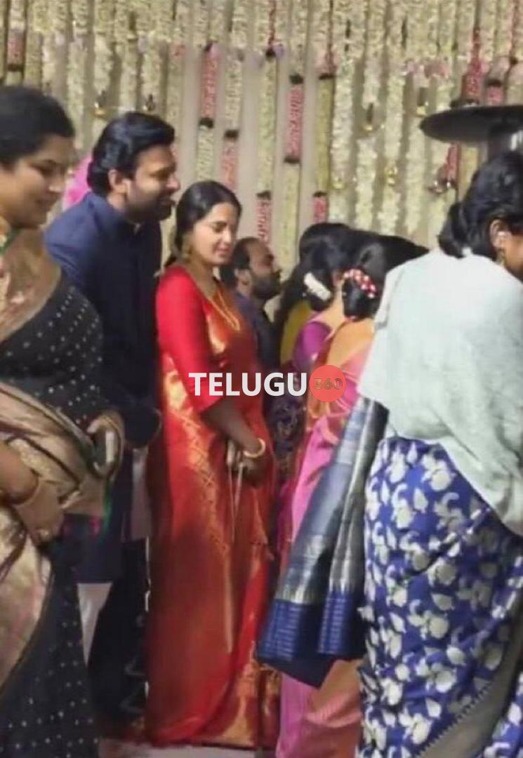 Prabhas Anushka at SS Karthikeya marriage