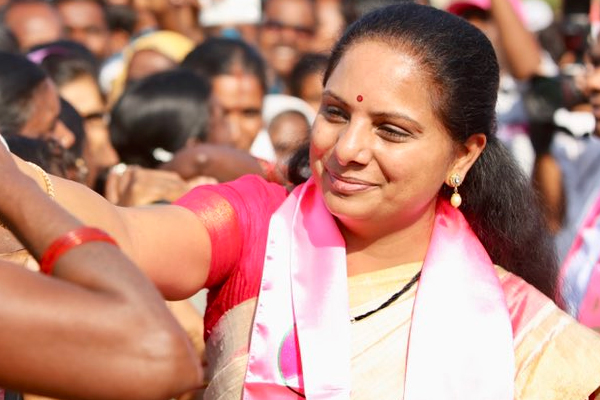 Kavitha angry at TRS leaders land encroachments, settlements!