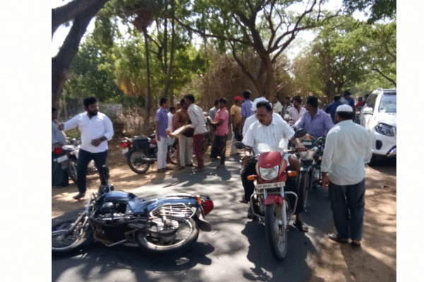 Image result for YCP MLA who hit a motorcyclist by car never bothers to take the injured to the hospital - Faces criticism!