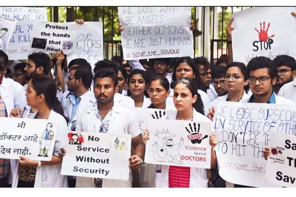 Doctors’ strike hit services in Telangana, Andhra