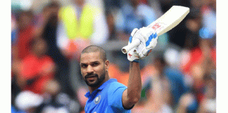 Dhawan ruled out of WC for 3 weeks with fractured thumb
