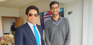 Google CEO Pichai snapped with Tendulkar at Edgbaston