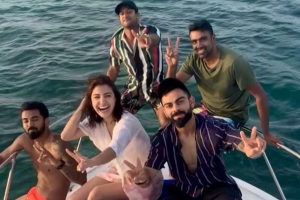 Endless blues: Kohli & co cruise Atlantic with Anushka