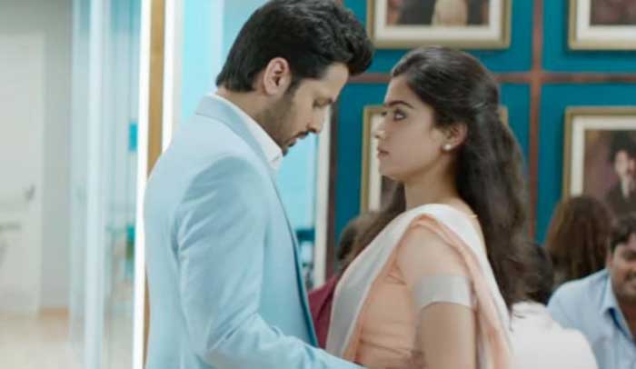 Nithiin romancing Rashmika in Rome