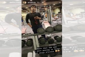 Allu Sirish misses ‘posing in front of mirror’ in gym