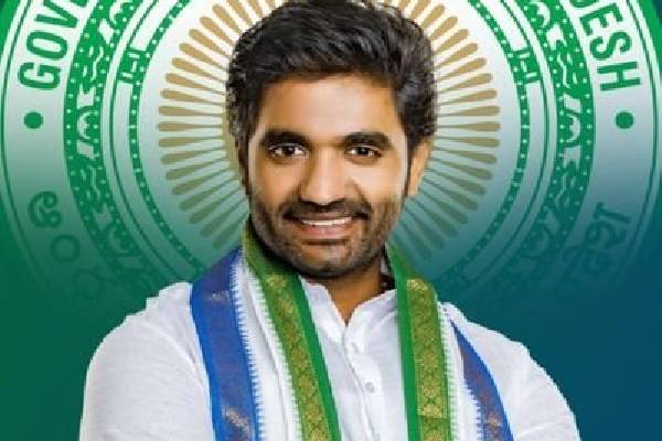 YSRCP MP Bharat Ram holds press meet in temple