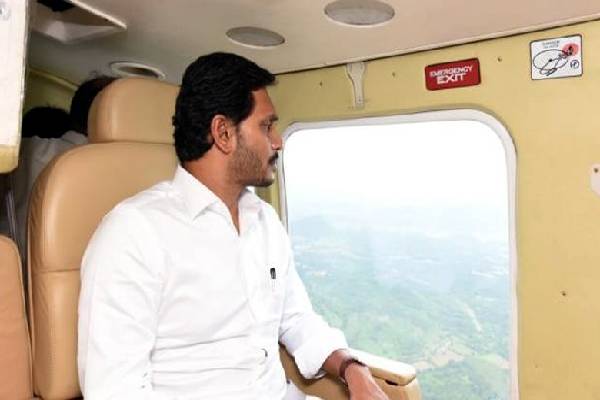Jagan conducts aerial survey, reviews flood situation