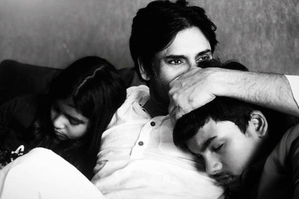 Beautiful Click: Pawan Kalyan with his children