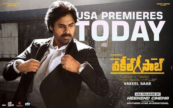 VAKEEL SAAB PREMIERES TODAY