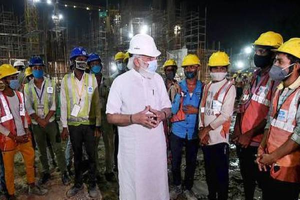 Modi’s sudden visit shocks Central Vista engineers