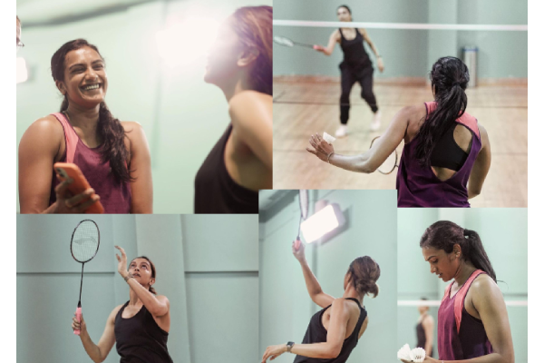 Deepika-Sindhu play badminton, trigger biopic talk