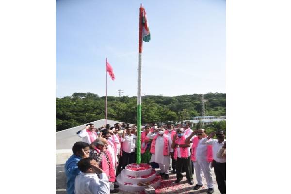 Political parties celebrate Telangana Merger Day