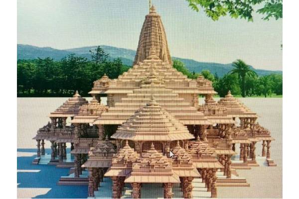 Key phase of Ayodhya temple construction completed before UP elections