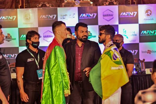 Afghanistan’s Abdul Azim, Brazil’s Marcelo come face-to-face ahead of Matrix Fight Night 7 in Hyderabad