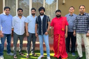 Producers pay a surprise visit to Nani on his birthday