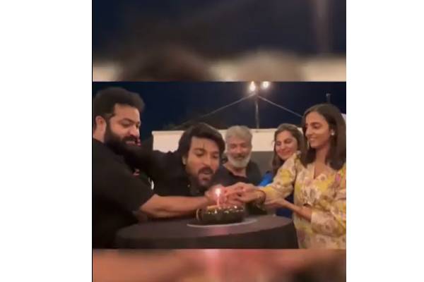 Viral Video: RRR Team celebrates Ram Charan’s Birthday