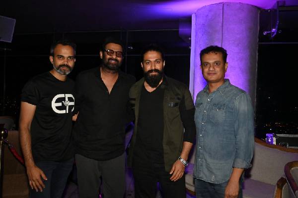 Prabhas and Yash parties with Prashanth Neel