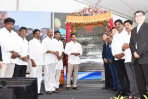 Jagan lays foundation for Apache Unit