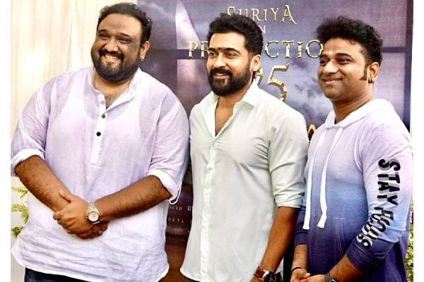 Suriya begins shooting for Siva’s action entertainer