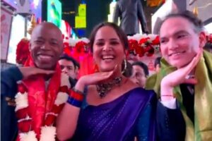 NYC’s Mayor performs Allu Arjun’s hand gesture from ‘Pushpa’