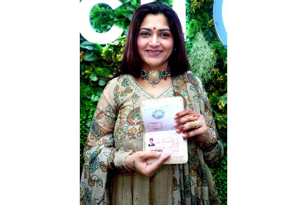 Actress, politician Khushbu Sundar gets Golden Visa for UAE