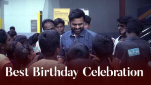 Sai Dharam Tej made his birthday memorable with the Orphan Children