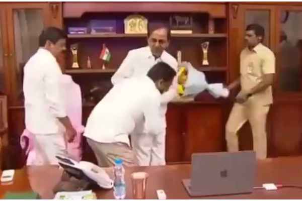 Will touch CM’s feet 100 times, says Telangana official