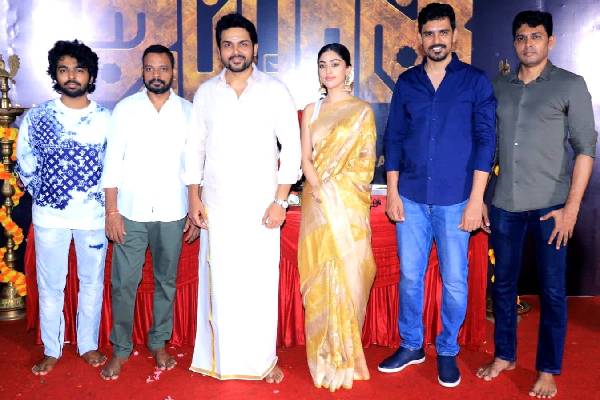 Karthi’s 25th film, Raju Murugan’s ‘Japan’, goes on the floors with puja