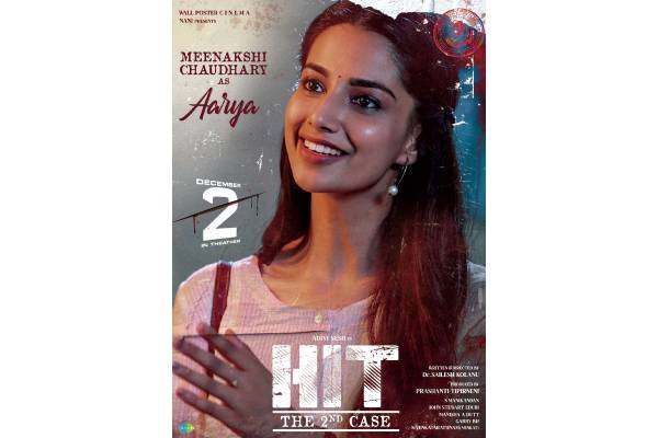 Meenakshi Chaudhary as Aarya in Adivi Sesh HIT:2