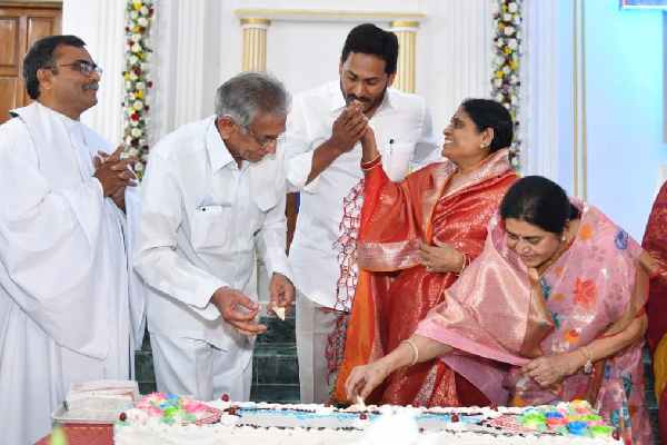 YS Jagan Christmas celebrations