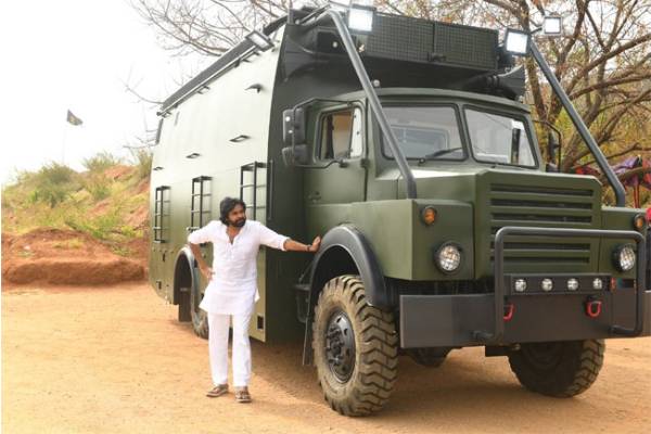 Pawan readies his poll campaign vehicle