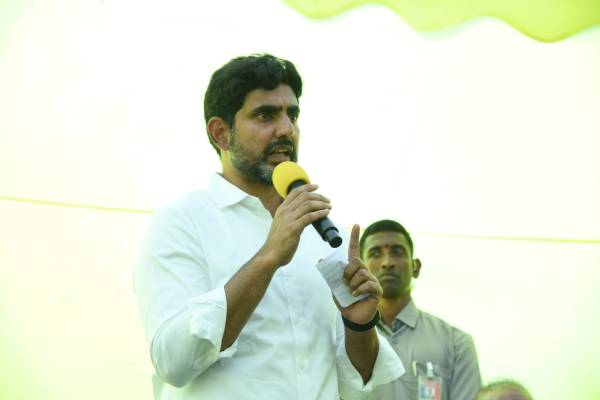 Lokesh says that every farmer has Rs 2.5 lakh average debt burden