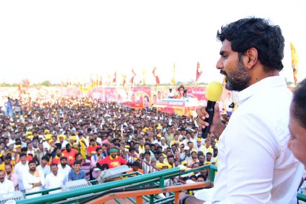 Pay compensation for farmers of irrigation projects, Lokesh tells Jagan