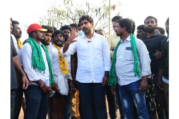 Agriculture in crisis after Jagan become CM, says Lokesh