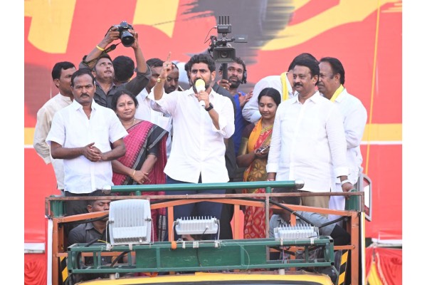 2024 polls will be a war between poor and millionaire Jagan, says Lokesh Agle