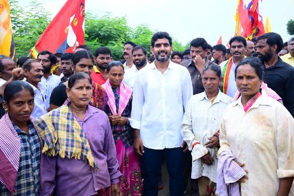 Lokesh promises irrigation facility to dry lands in Krishna, WG dists