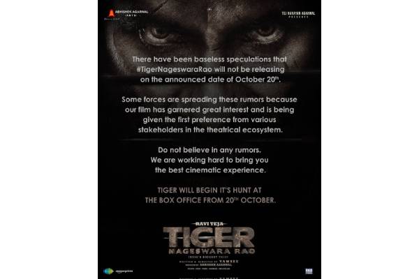 Tiger Nageswara Rao makers denies rumours