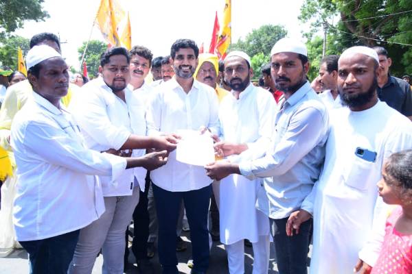 Lokesh promises to lift all false cases filed against SCs, STs