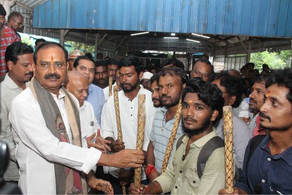 ttd give hand sticks to devotees