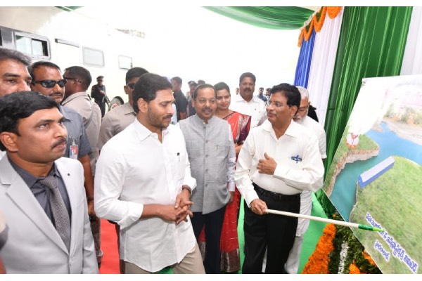 CM Jagan launches Varikapudisela lift works for Palnadu