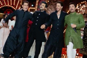 Ram Charan shakes leg with the Khans