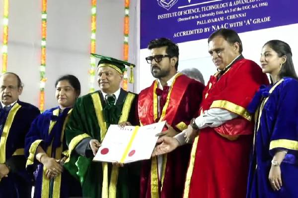 Ram Charan honoured with a Doctorate