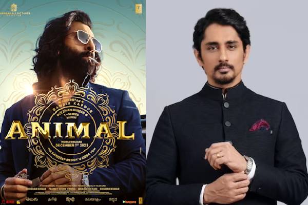 Siddharth takes a strong dig at Animal