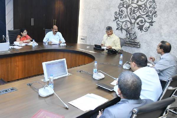 chandrababu naidu review meeting of welfare department
