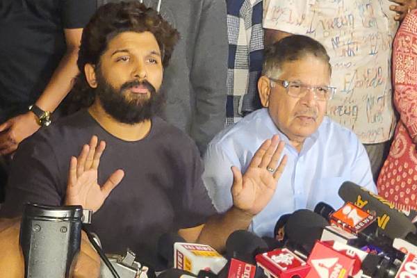allu arjun press meet over revanth comments
