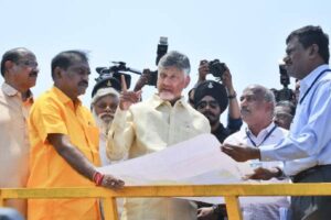 Chandrababu Visits Polavaram Project, Reviews Progress