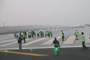 Bhogapuram Airport Set for Takeoff as First Flight Touches Runway