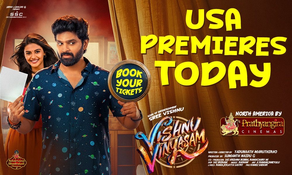 Sree Vishnu’s Vishnu Vinyasam USA Premieres Today